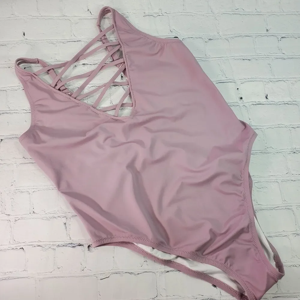 PINK Victoria Secret Swimsuit One Piece Size:L
